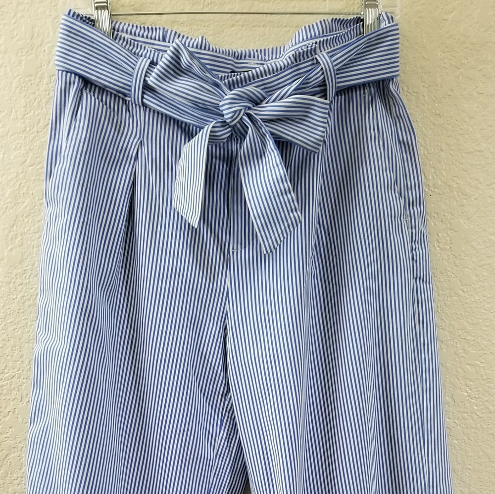 BANANA REPUBLIC's blue straight cropped pants
